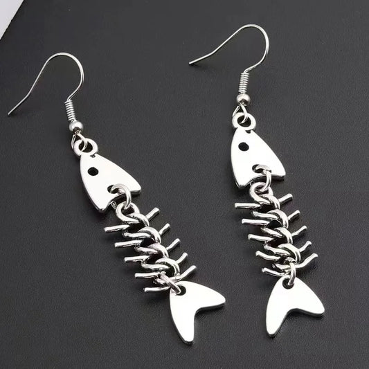 fashion-handmade-simple-design-antique-silver-color-fish-bone-earrings-851