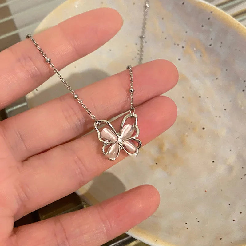 new-design-bow-pink-zircon-cross-pendant-necklace-4743