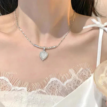 new-design-bow-pink-zircon-cross-pendant-necklace-4743