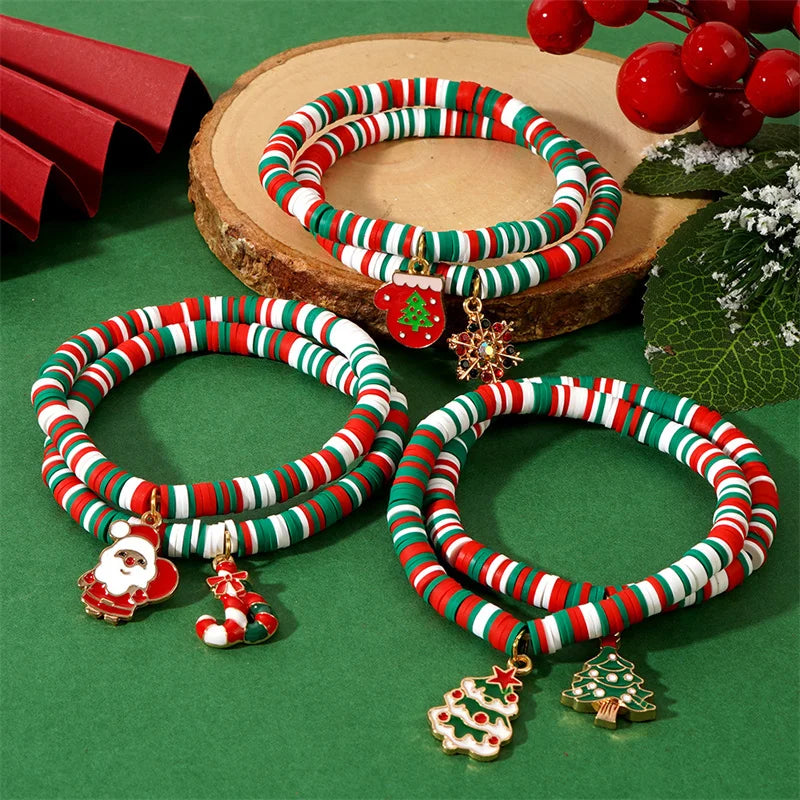 christmas-polymer-clay-pendant-bracelet-party-new-year-holiday-accessories-5686